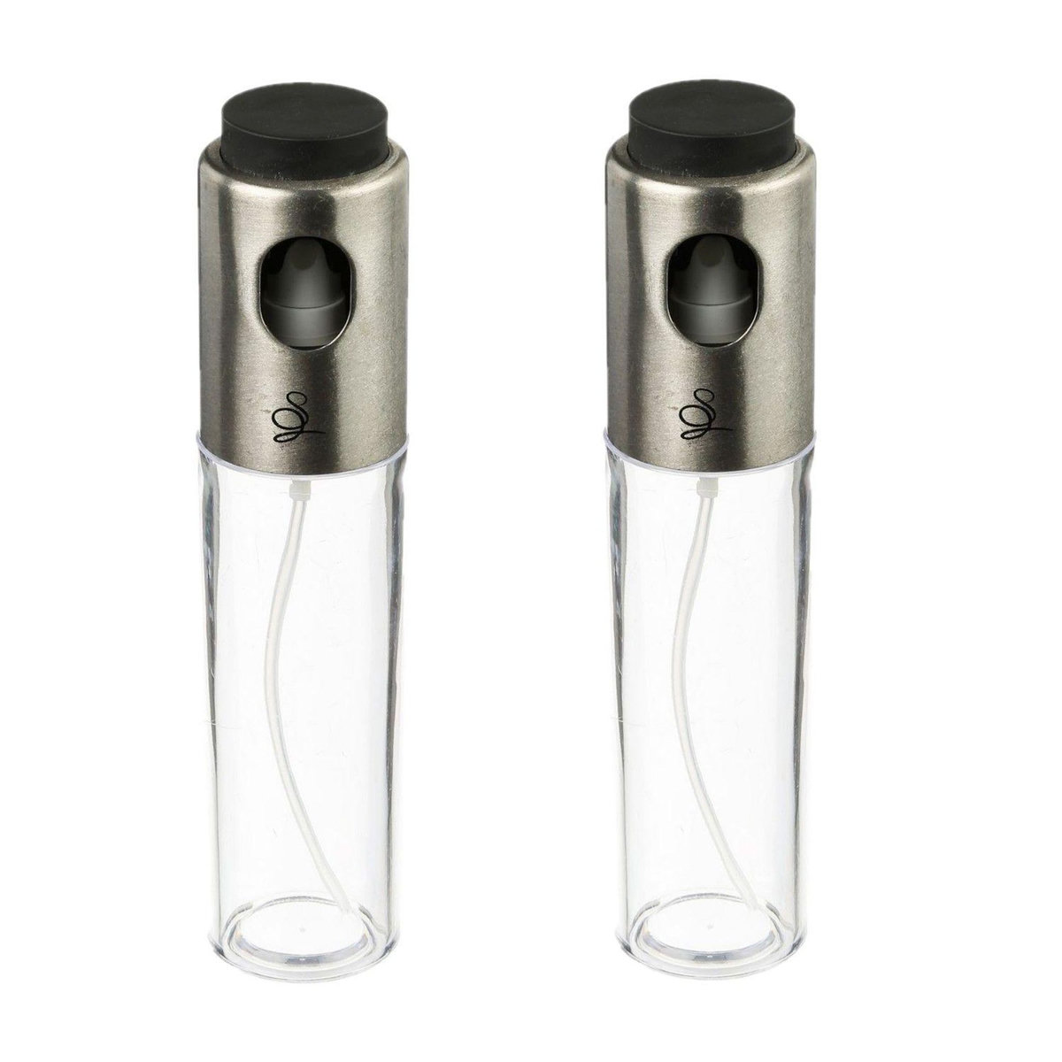 TOILINUX Lot de 2 vaporisateurs pour huile et vinaigre - Transparent