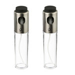 TOILINUX Lot de 2 vaporisateurs pour huile et vinaigre - Transparent