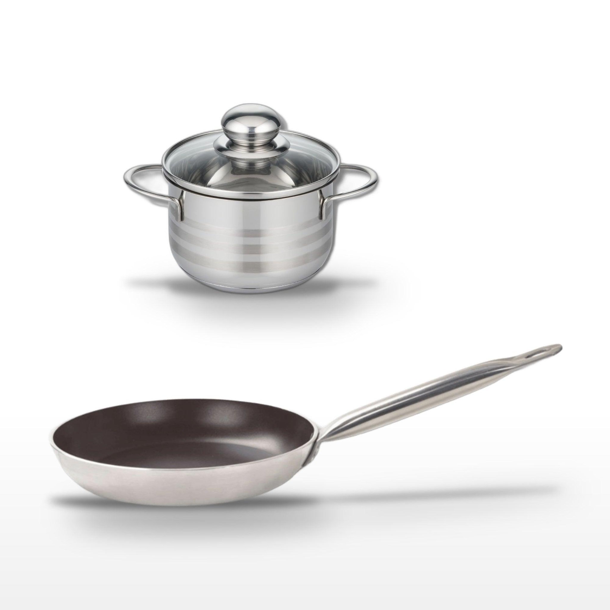 ELO Lot poêle 24 cm céramique & faitout 14 cm elo bistro line