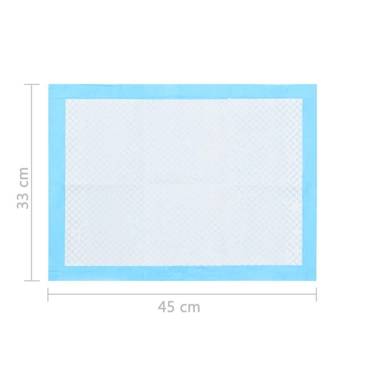 VIDAXL Tapis d'hygiene pour chiens 100 pcs 45 x 33 cm Tissu non tisse