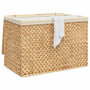 Voir la diapositive 3 : VIDAXL Panier a linge avec 3 sections 75x42,5x52 cm hyacinthe d'eau