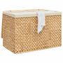 Voir la diapositive 3 : VIDAXL Panier a linge avec 3 sections 75x42,5x52 cm hyacinthe d'eau