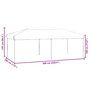 Voir la diapositive 6 : VIDAXL Tente de reception pliable avec parois Rouge 3x6 m