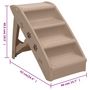 Voir la diapositive 6 : VIDAXL Escaliers pliables pour chiens Marron 62x40x49,5 cm