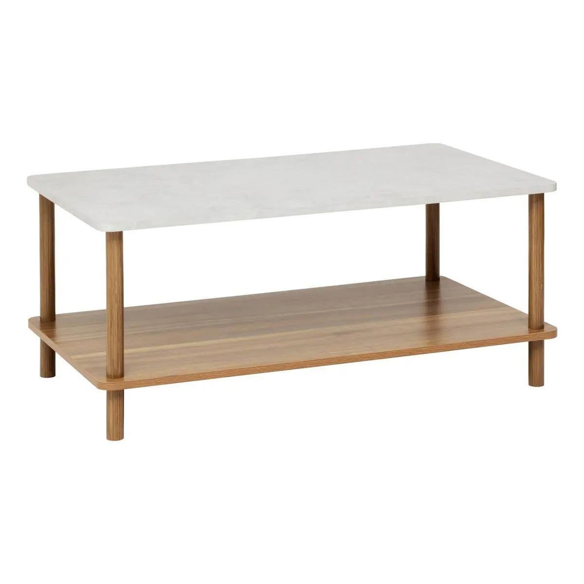 FIVE Table Basse Design  Côme  90cm Marron