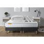Voir la diapositive 6 : SEPTNUITS Pack matelas Memo + double sommiers gris + 2 oreillers mémoire de forme