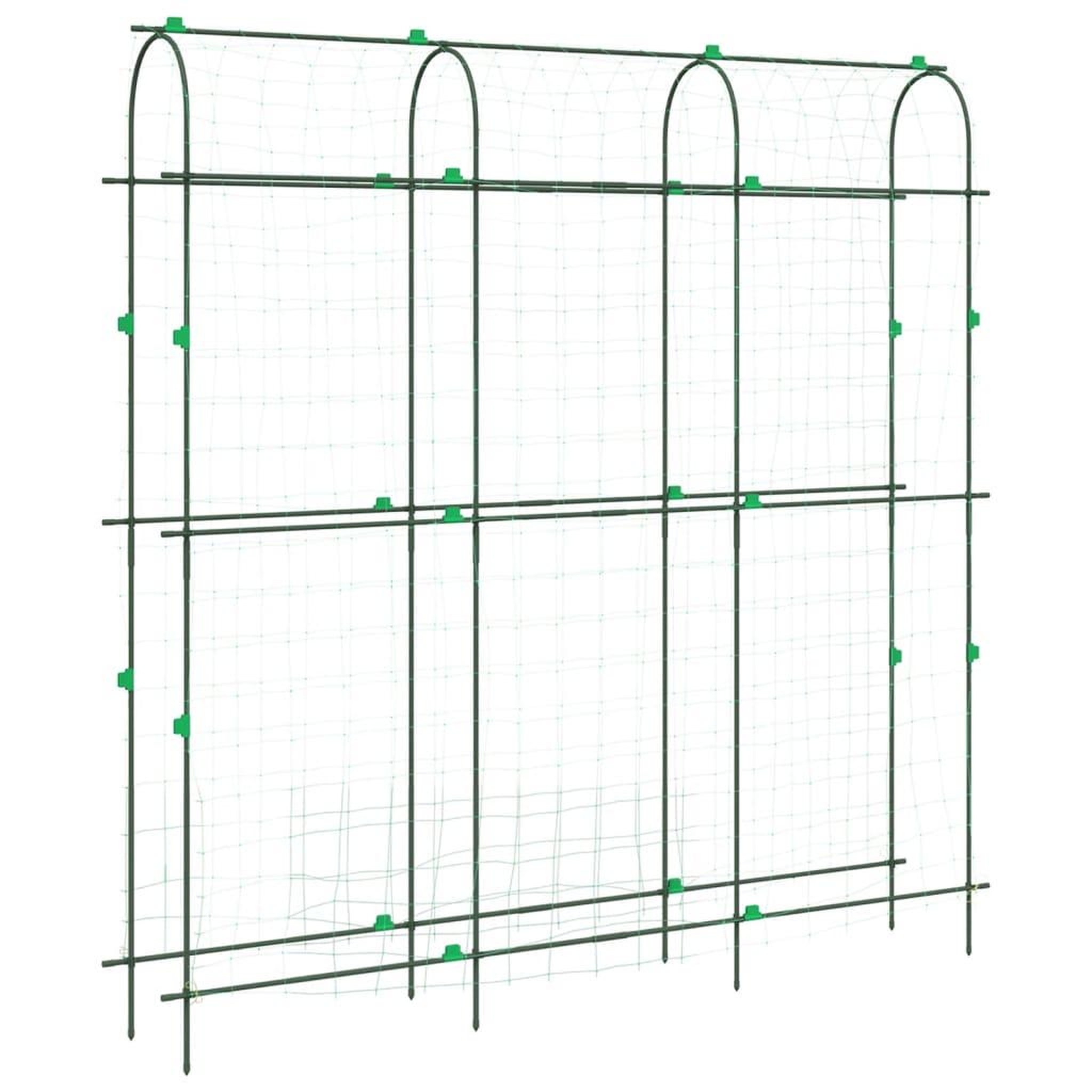 Voir la diapositive 2 : VIDAXL Treillis de jardin pour plantes grimpantes forme de U acier