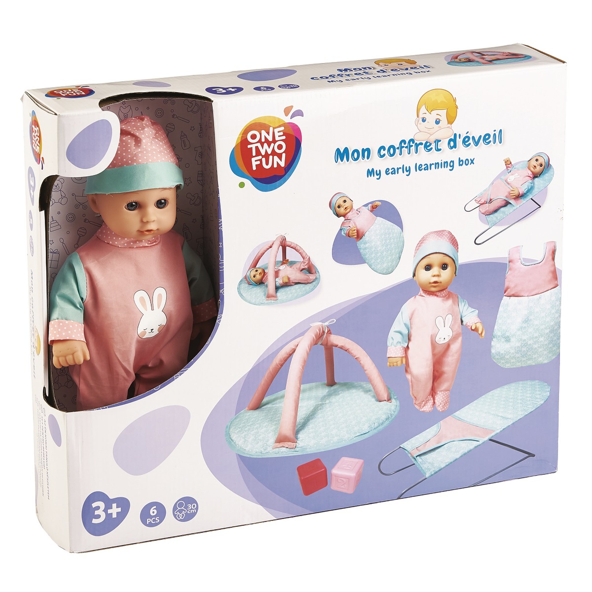 Voir la diapositive 2 : One Two Fun Coffret l'éveil de bébé