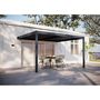 Voir la diapositive 2 : Habitat et Jardin Pergola adossée en aluminium  Windsor  - Gris anthracite - 3 x 4 m