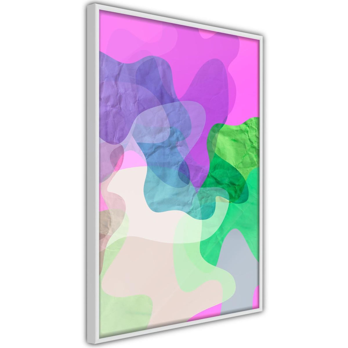 Paris Prix Affiche Murale Encadrée  Colourful Camouflage Pink