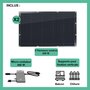 Voir la diapositive 1 : LOGICOM ENERGY Panneau solaire Kit 2x200W flexi+Micro-Ond.400W+support