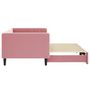 Voir la diapositive 4 : VIDAXL Lit de jour avec gigogne sans matelas rose 90x200 cm