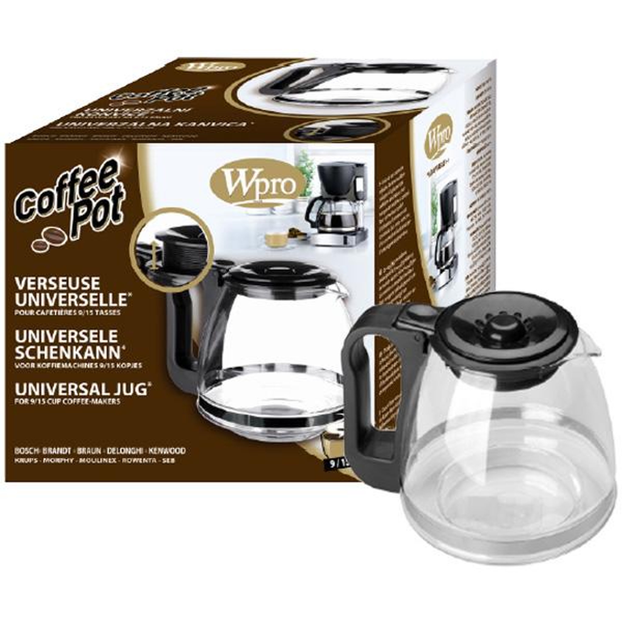 WPRO Verseuse cafetière conique universelle 9/15 tasses - ucf300