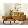 Voir la diapositive 2 : BEST MOBILIER Dellia - canapé d'angle réversible convertible - avec coffre - en velours côtelé - 4 places
