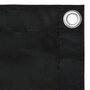 VIDAXL Ecran de balcon Noir 75x300 cm Tissu Oxford
