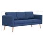 Voir la diapositive 6 : VIDAXL Ensemble de canape 2 pcs tissu bleu
