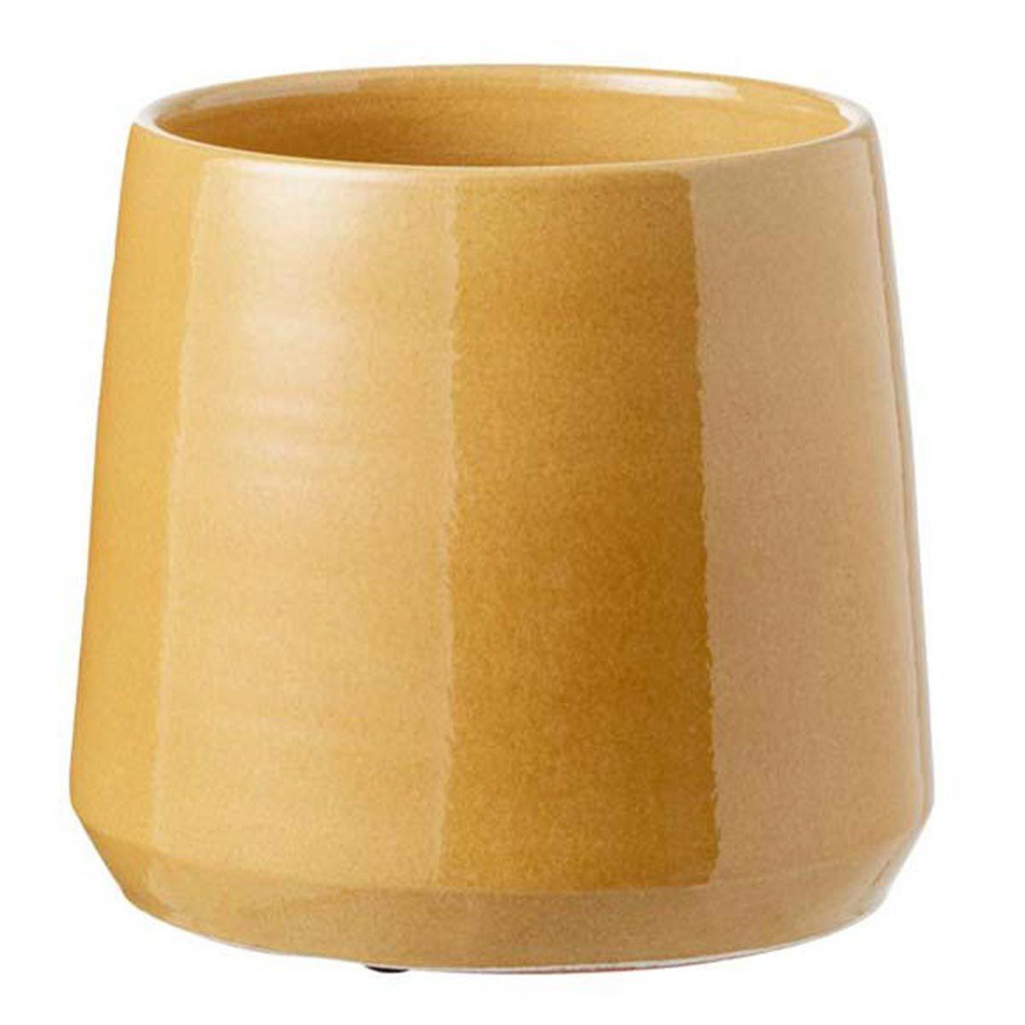 J-LINE Cache-Pot Design  Splenda  24cm Ocre