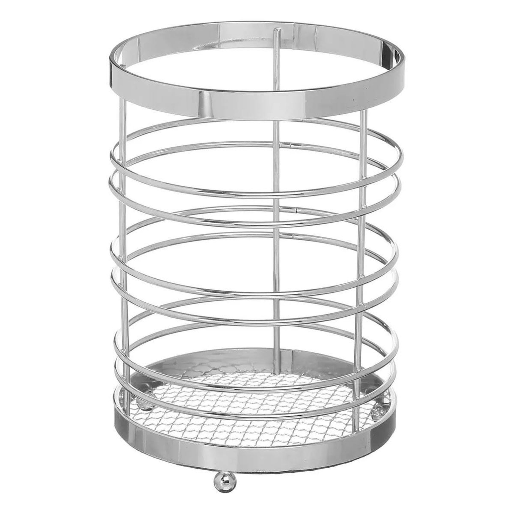 FIVE Pot range couverts métal 17cm argent