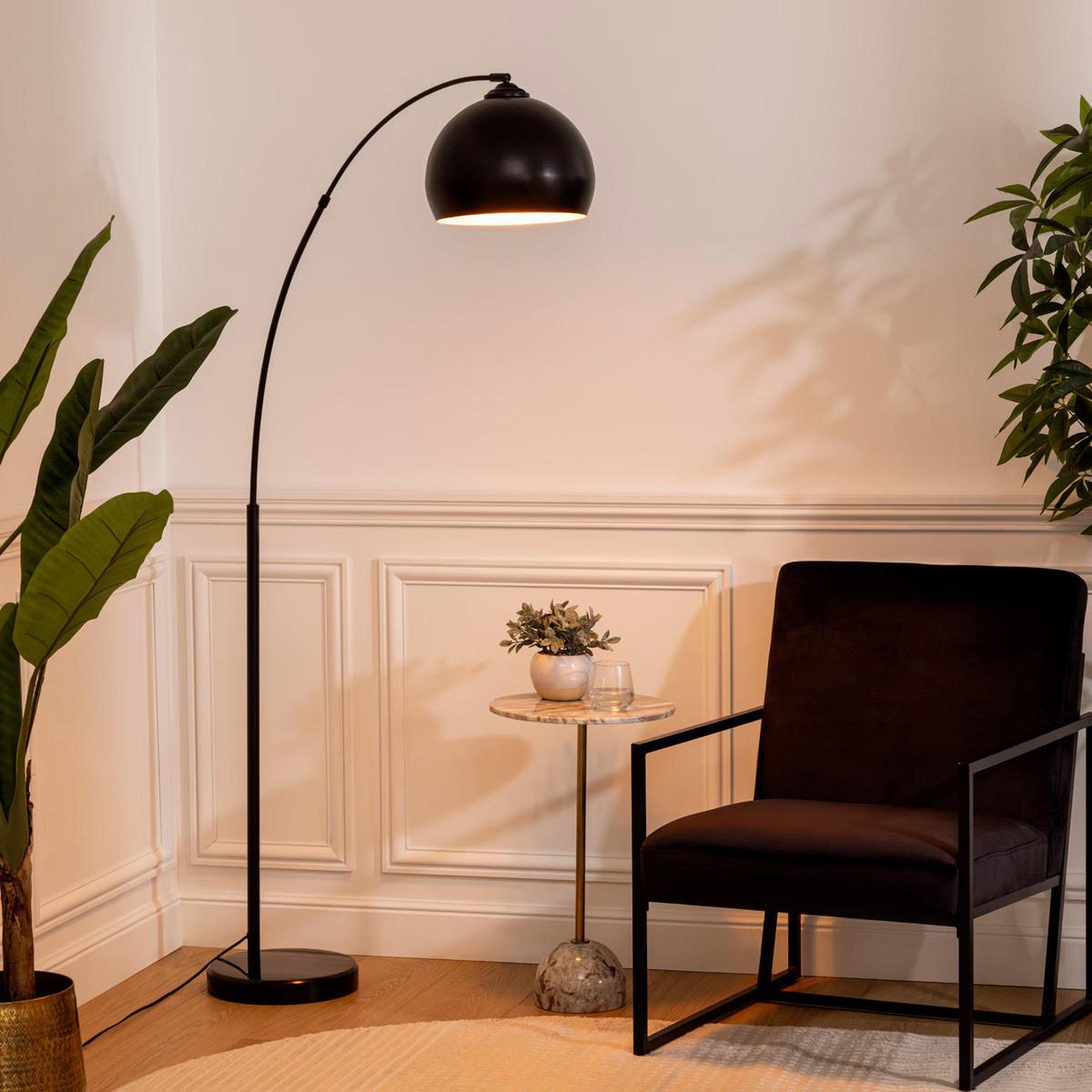 Voir la diapositive 3 : ATMOSPHERA Lampadaire métal  modern  175cm noir