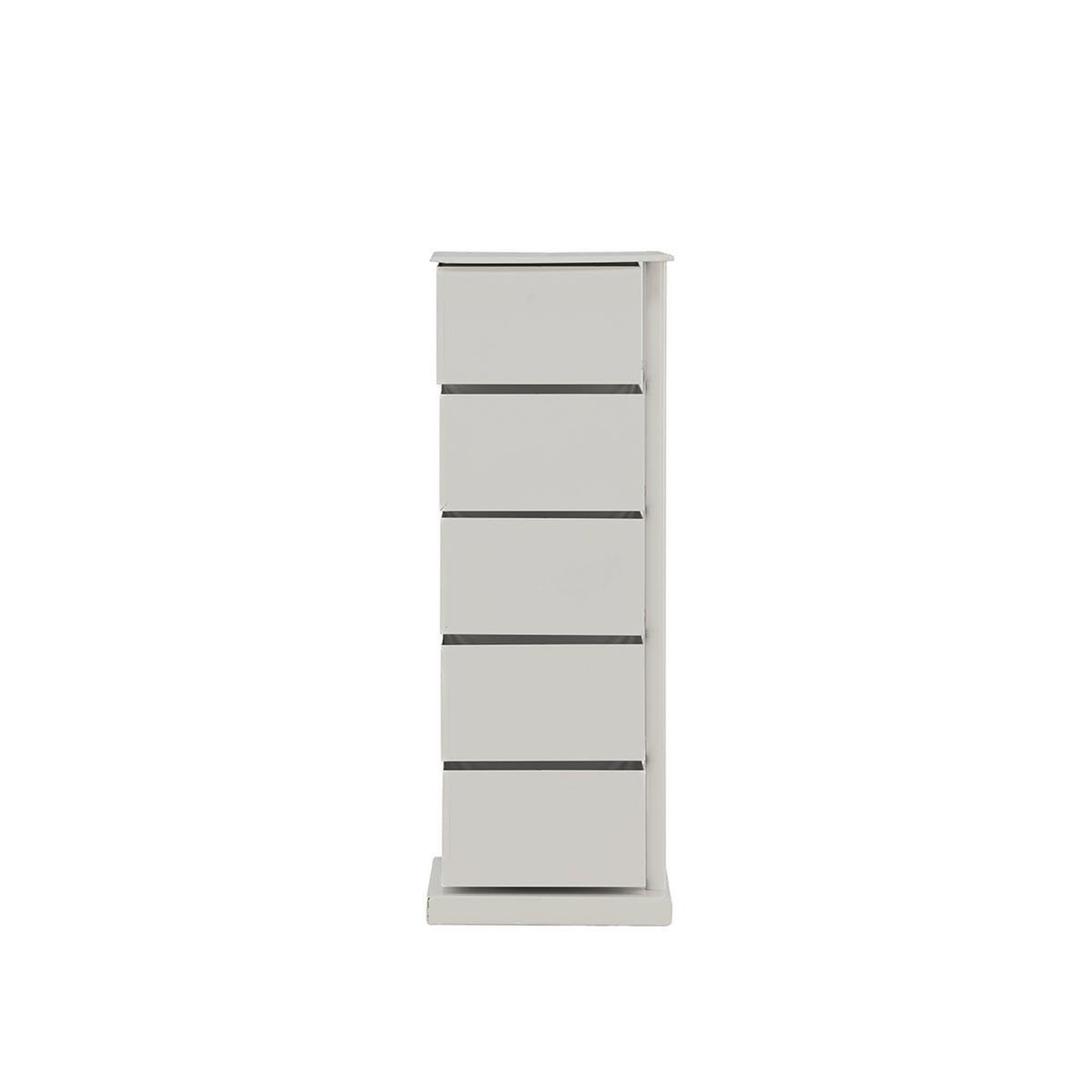 Voir la diapositive 4 : Paris Prix Meuble de rangement 5 tiroirs  san carlos  72cm blanc