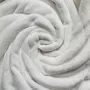 SOLEIL D'OCRE Couverture flanelle 220x240 cm CALIN blanc, par Soleil d'Ocre