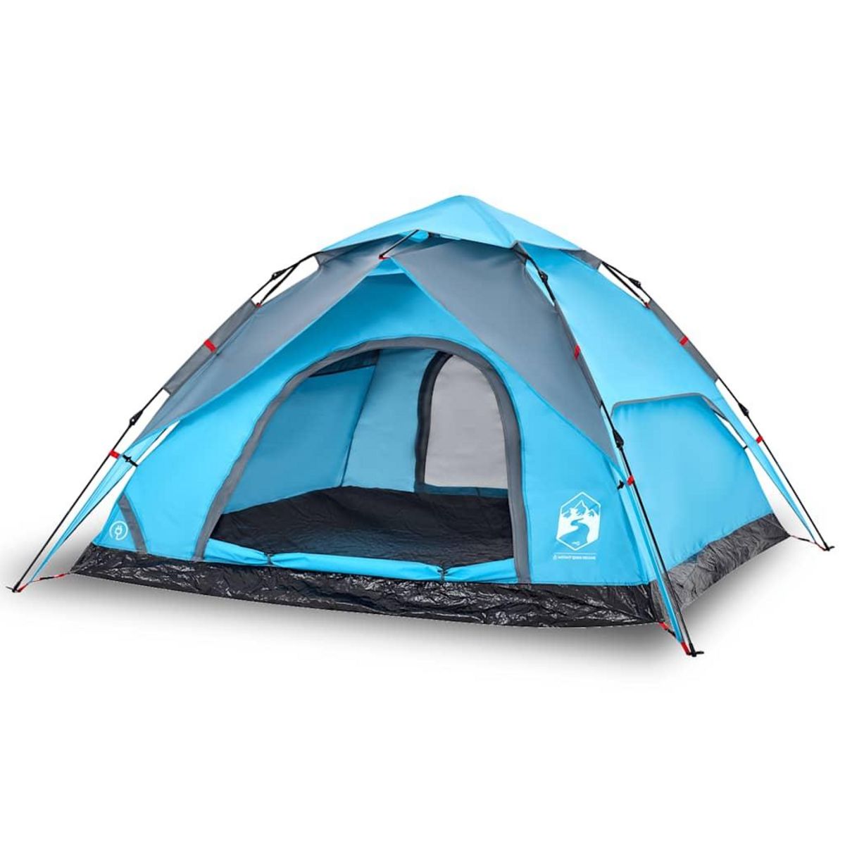 VIDAXL Tente de camping a dome 5 personnes bleu liberation rapide