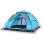 Voir la diapositive 2 : VIDAXL Tente de camping a dome 5 personnes bleu liberation rapide