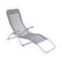Voir la diapositive 5 : SWEEEK Lot de 2 bains de soleil pliants - Levito Gris Anthracite - Transats textilène 2 positions. chaises longues
