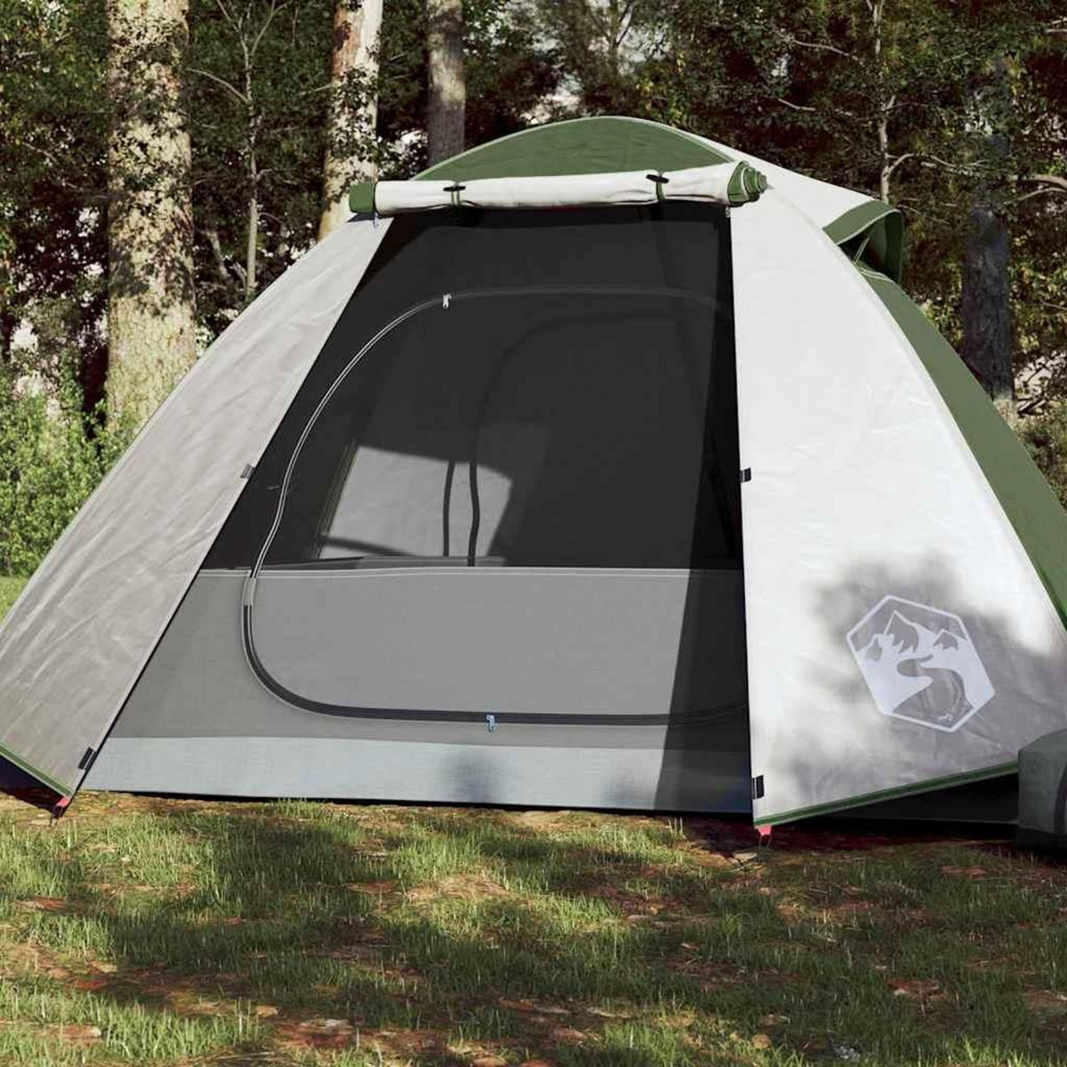 VIDAXL Tente de camping a dome 2 personne vert impermeable