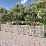 VIDAXL Mur a gabion avec couvercles Acier galvanise 600x30x100 cm