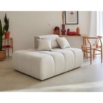 LISA DESIGN Caracas - module d'assise gauche - en tissu. Coloris disponibles : Noir