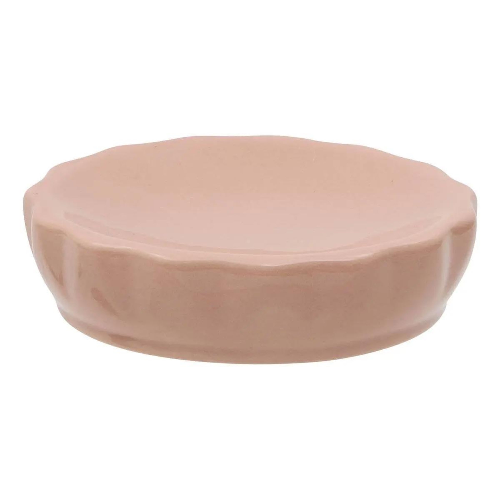 FIVE Porte savon en grès  suny colorama  11cm rose blush