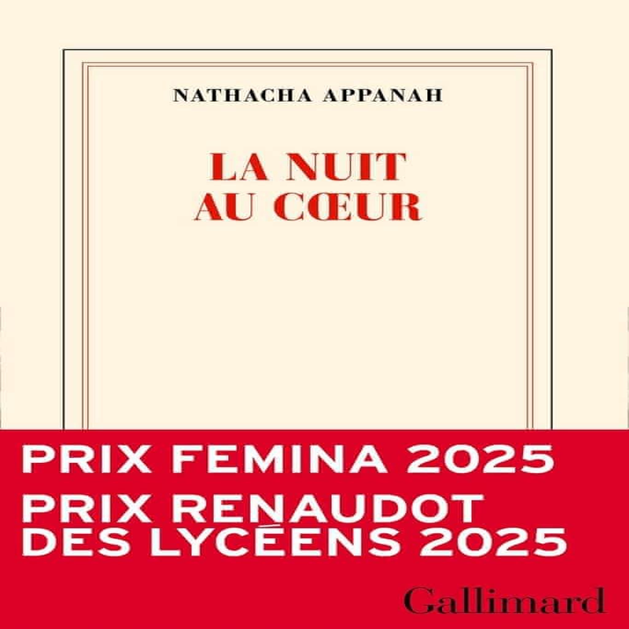 LA NUIT AU COEUR, Appanah Nathacha