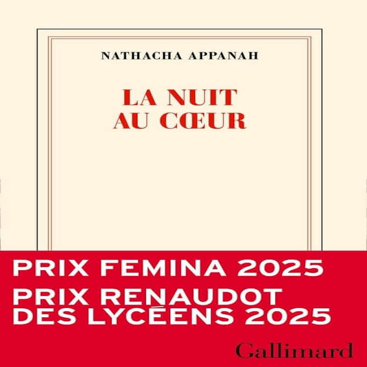 LA NUIT AU COEUR, Appanah Nathacha