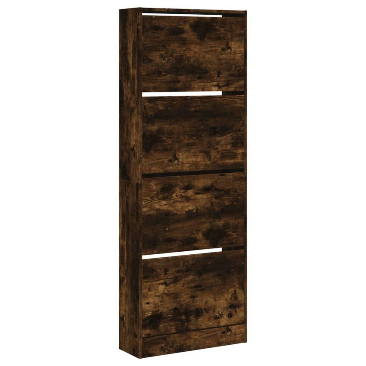 VIDAXL Armoire a chaussures chene fume 60x21x163,5 cm bois ingenierie