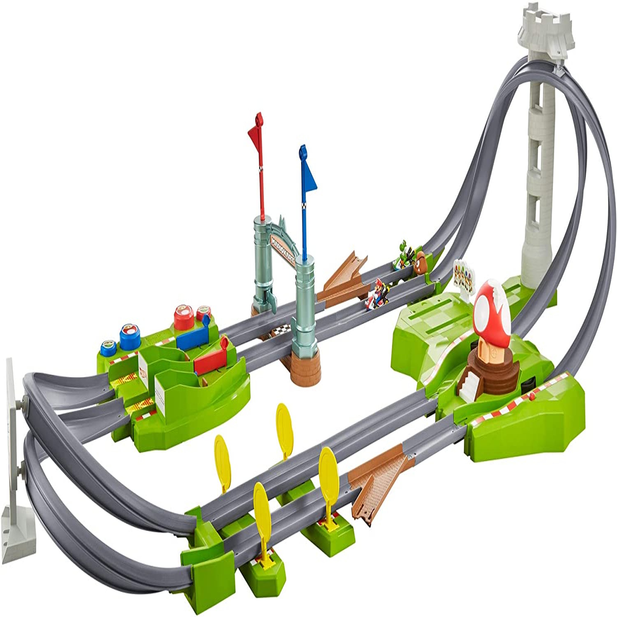Voir la diapositive 5 : MATTEL Circuit Mario Kart + 2 véhicules - Hot Wheels