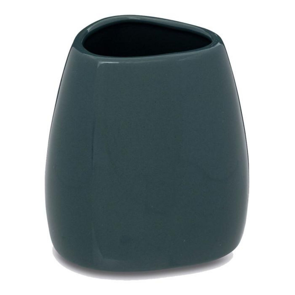 FIVE Gobelet Salle de Bain  Galet  9cm Bleu Pétrole