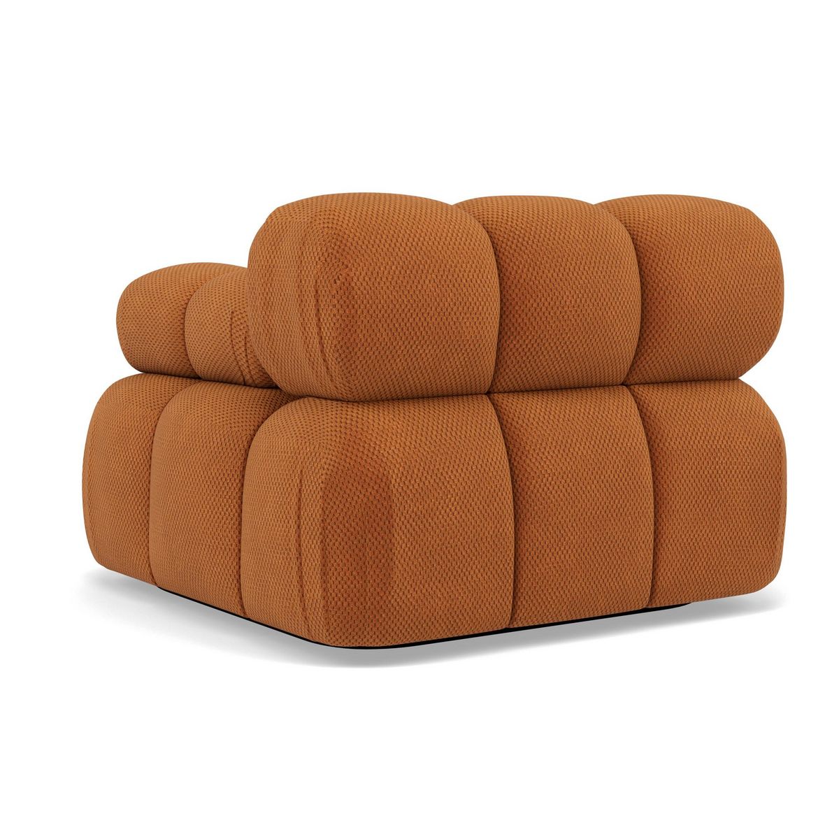 LISA DESIGN Ruby - module d'assise droit en velours texturé