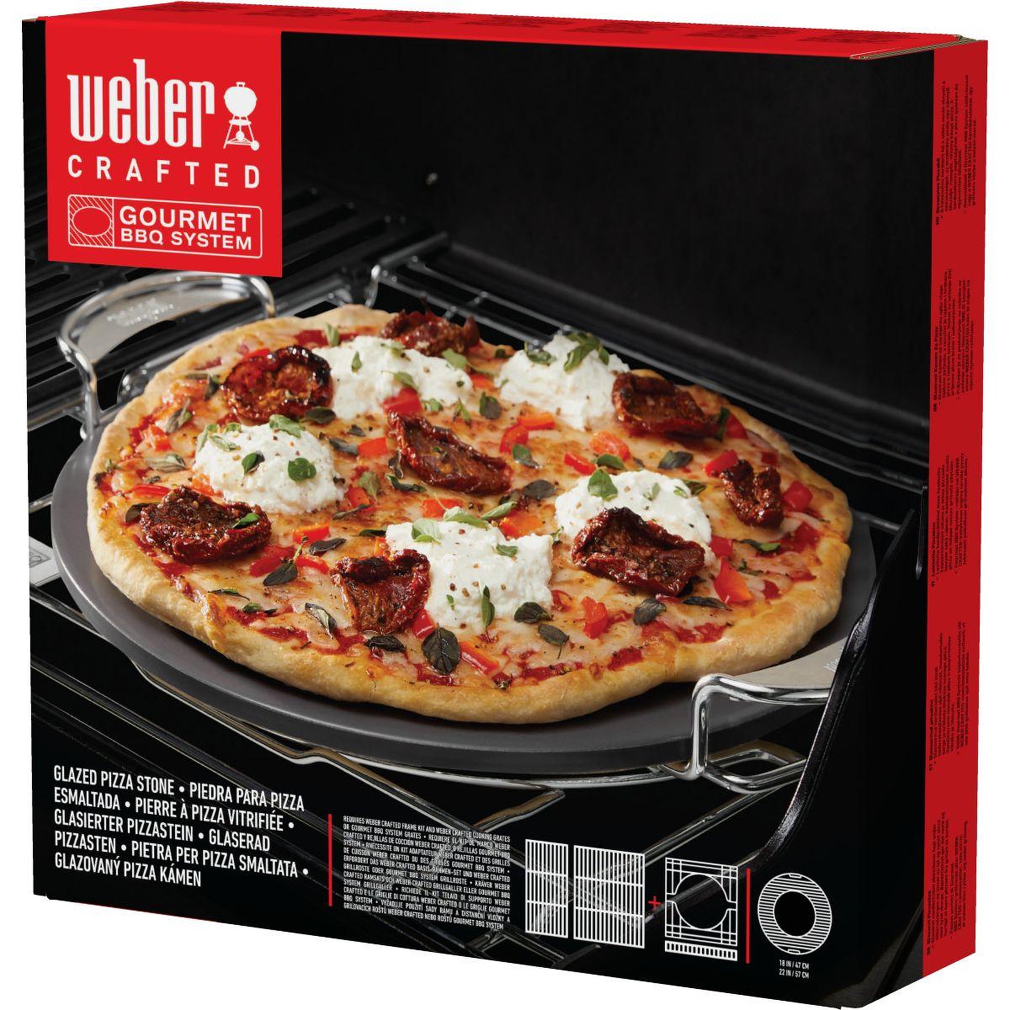 Voir la diapositive 4 : Weber Pierre à pizza pierre a pizza weber crafted