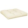 Voir la diapositive 4 : VIDAXL Coussin de palette creme 80x80x12 cm tissu