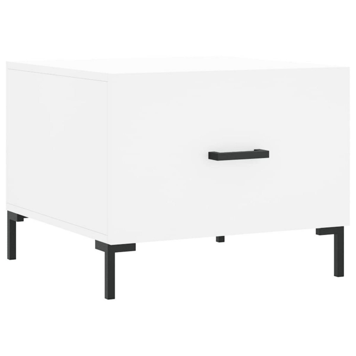 VIDAXL Tables basses 2 pcs blanc 50x50x40 cm bois d'ingenierie