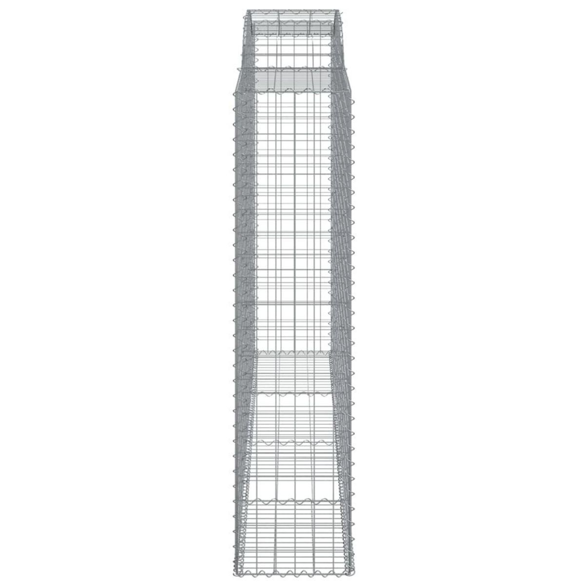 VIDAXL Paniers a gabions arques 11 pcs 300x50x200/220 cm Fer galvanise