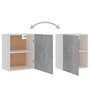 Voir la diapositive 5 : VIDAXL Armoire suspendue Gris beton 50x31x60 cm Bois d'ingenierie