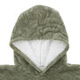 Voir la diapositive 2 : ATMOSPHERA Plaid Sweat à Capuche  Flanelle  85x118cm Vert