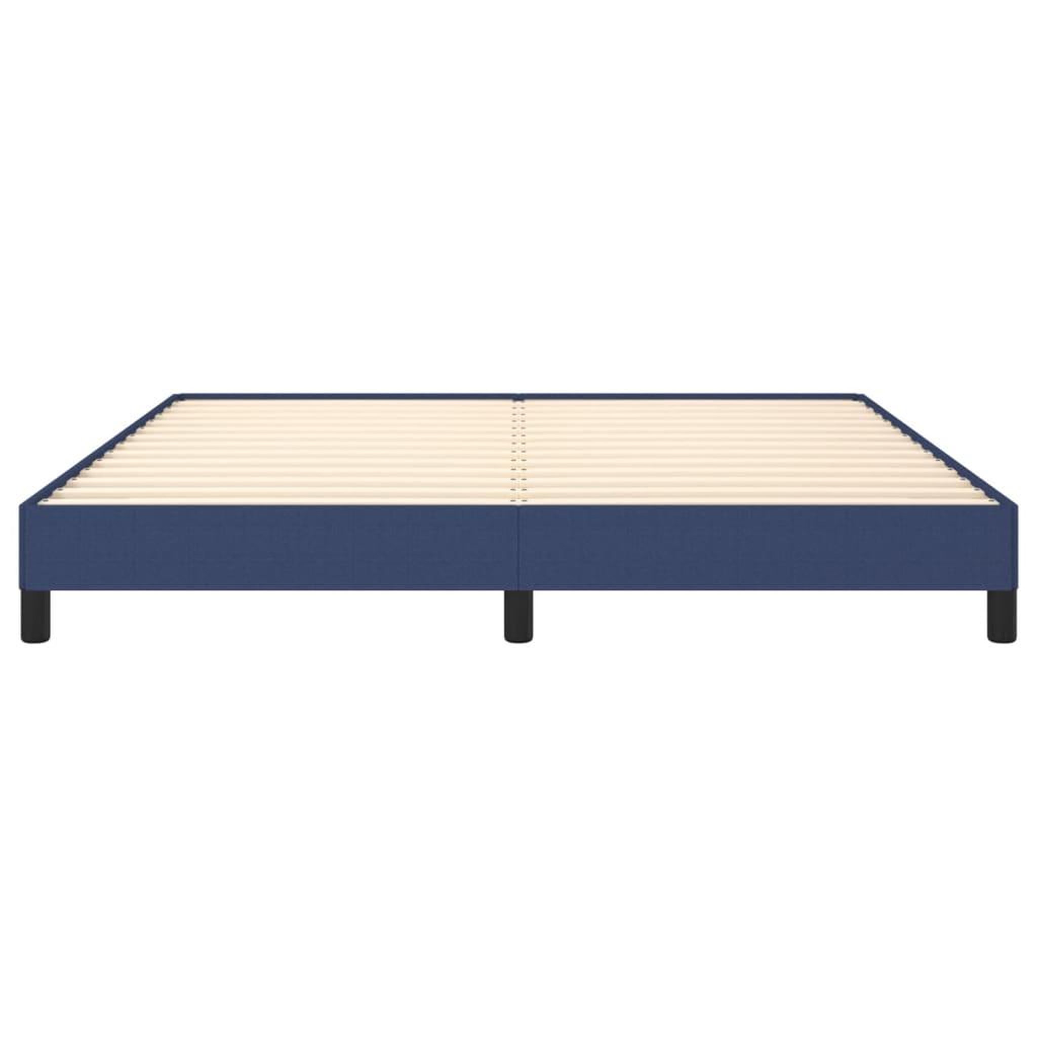 Voir la diapositive 5 : VIDAXL Cadre de lit sans matelas bleu 180x200 cm tissu