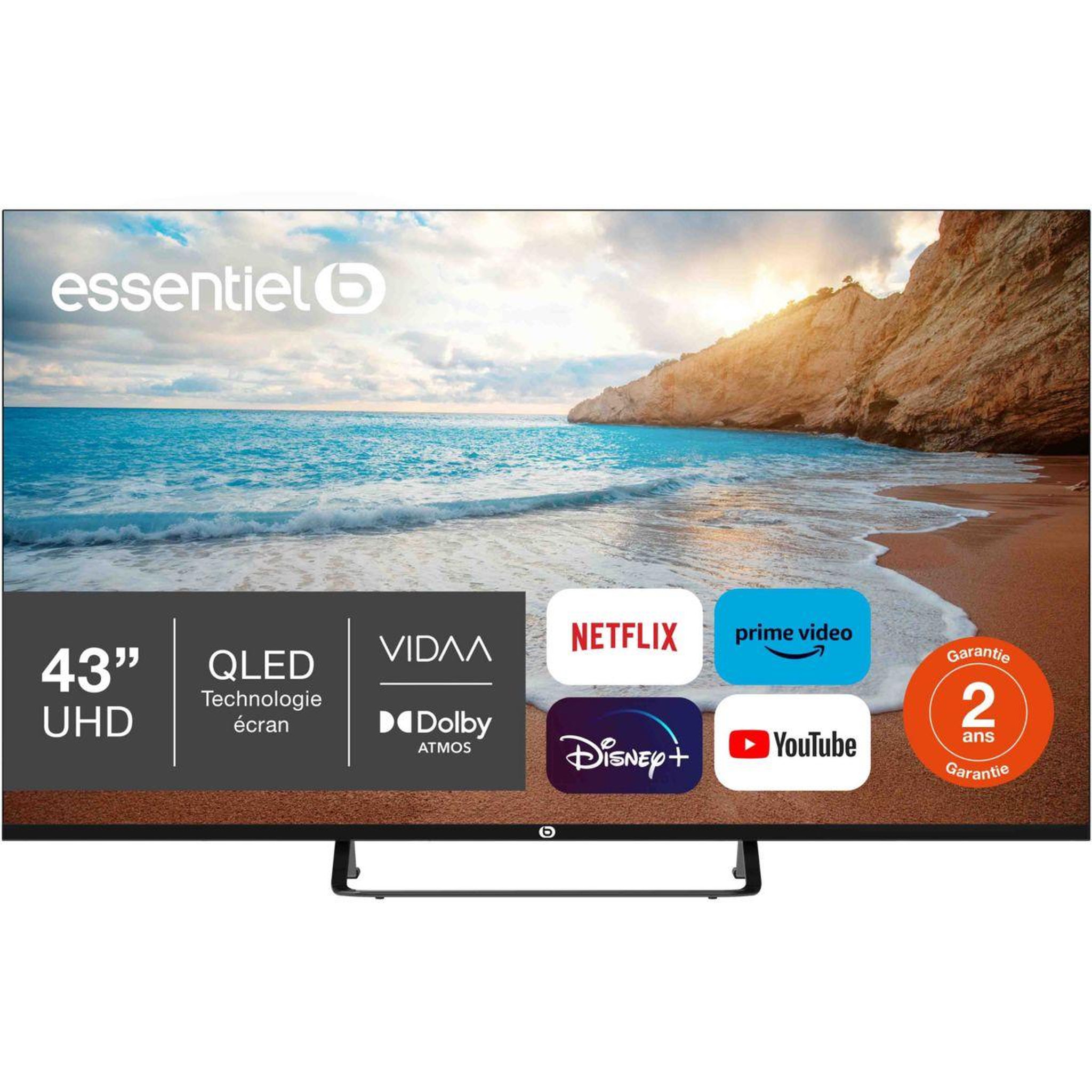 ESSENTIEL B Tv qled 43qled306 (2024) 43  (109 cm) 4k - smart tv
