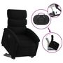 Voir la diapositive 5 : VIDAXL Fauteuil inclinable noir tissu