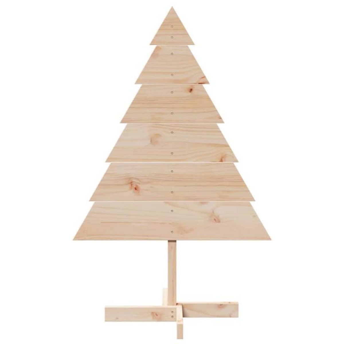 VIDAXL Arbre de Noël en bois pour décoration 110 cm bois massif