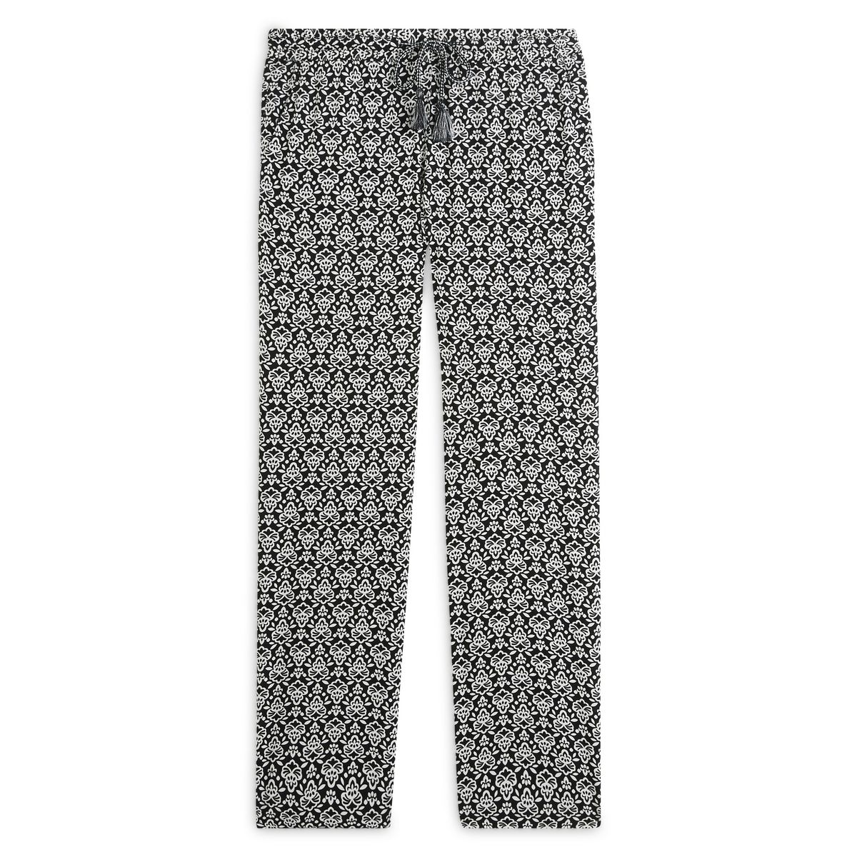 INEXTENSO Pantalon viscose large noir femme