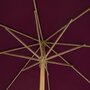 HESPERIDE Parasol droit rond en bambou Tinaei - Diam. 300 cm - Bordeaux